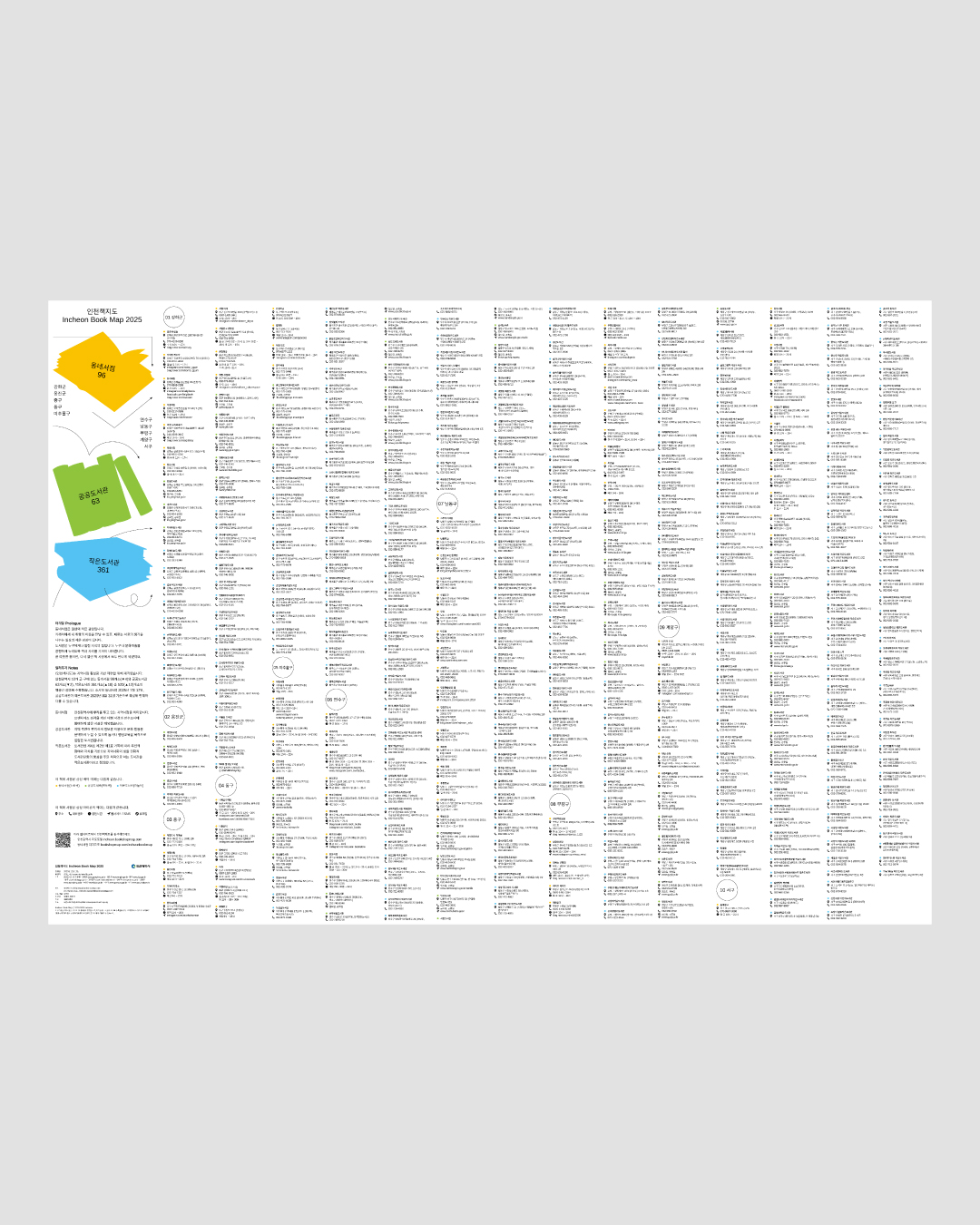 PDF | 인천책지도8 Incheon Book Map 2025 지도 포스터 - 이미지 5
